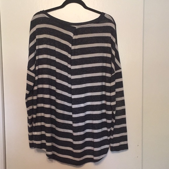 Merona Blue and White Striped Sweater - Picture 2 of 2